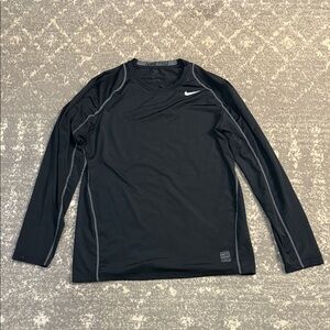 Nike Black Dri Fit Long Sleeve Shirt